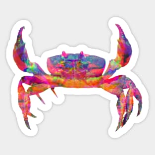 Trippy crab crustaceancore Sticker